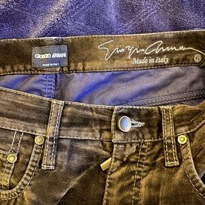Giorgio Armani Olive Denim Pants